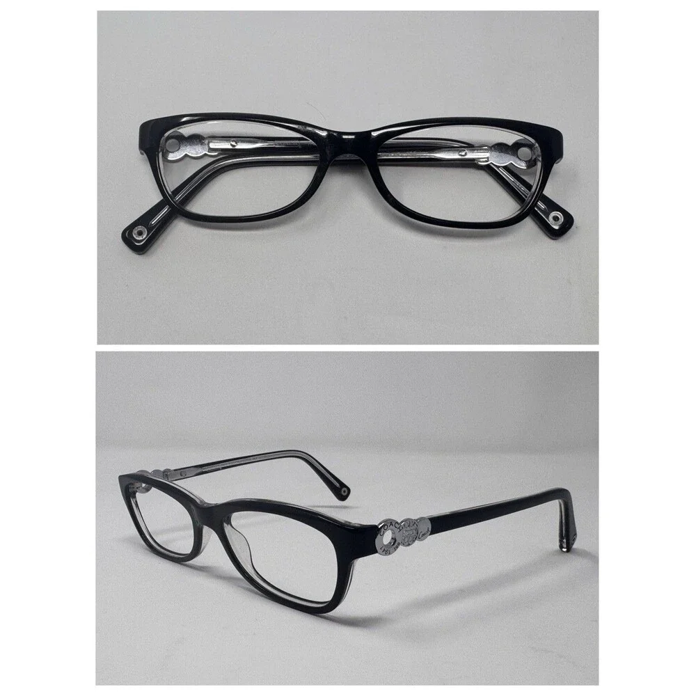 Coach Eyeglass Frames HC6014T Elise 48-15-135 Black/Crystal 5048